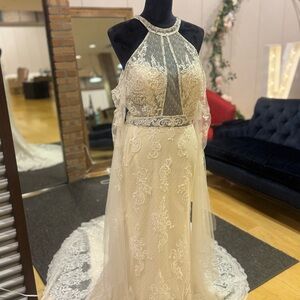 Christina Wu Ivory Lace Wedding Dress